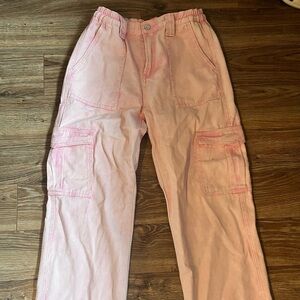 PINK CARGO PANTS